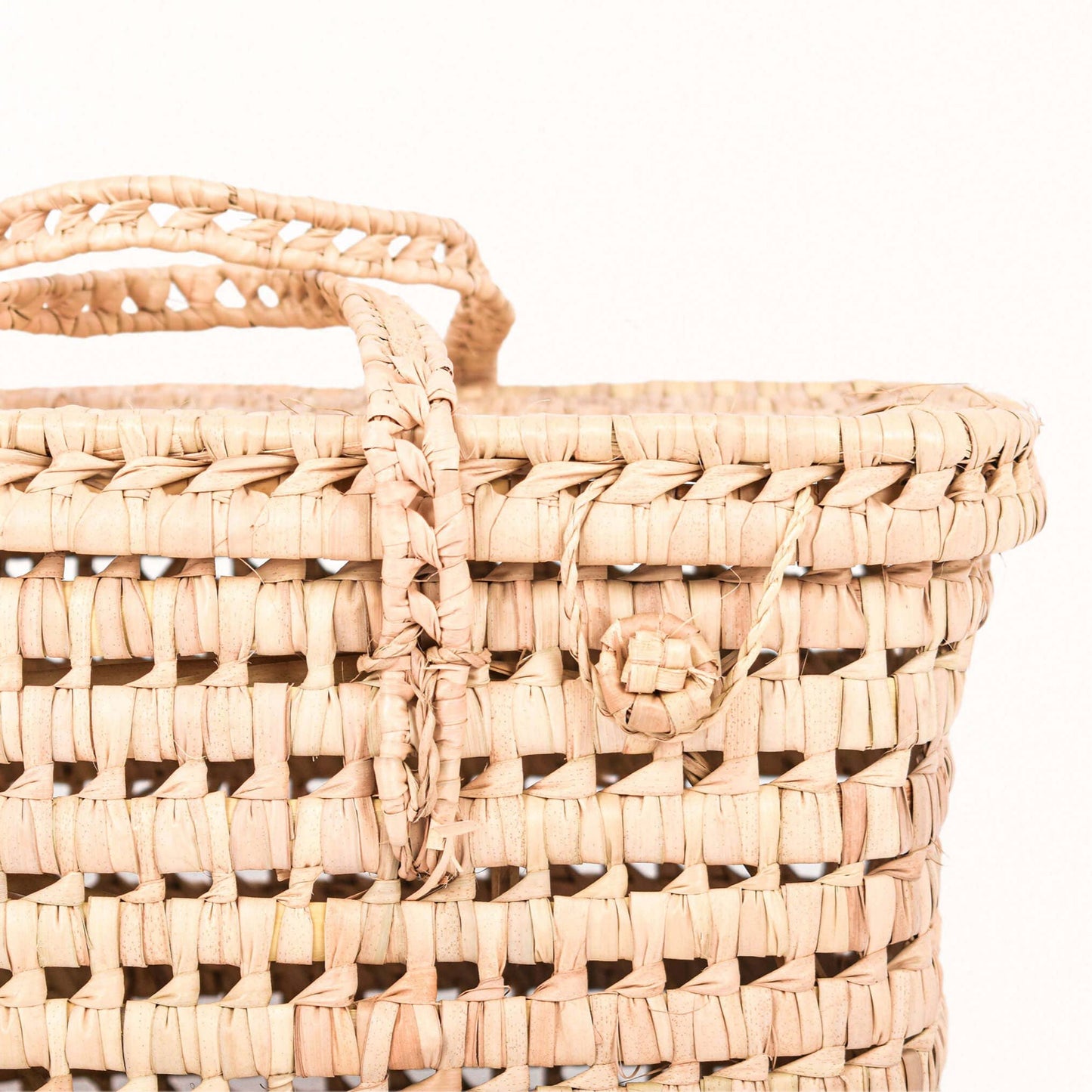Straw Toy Storage Basket