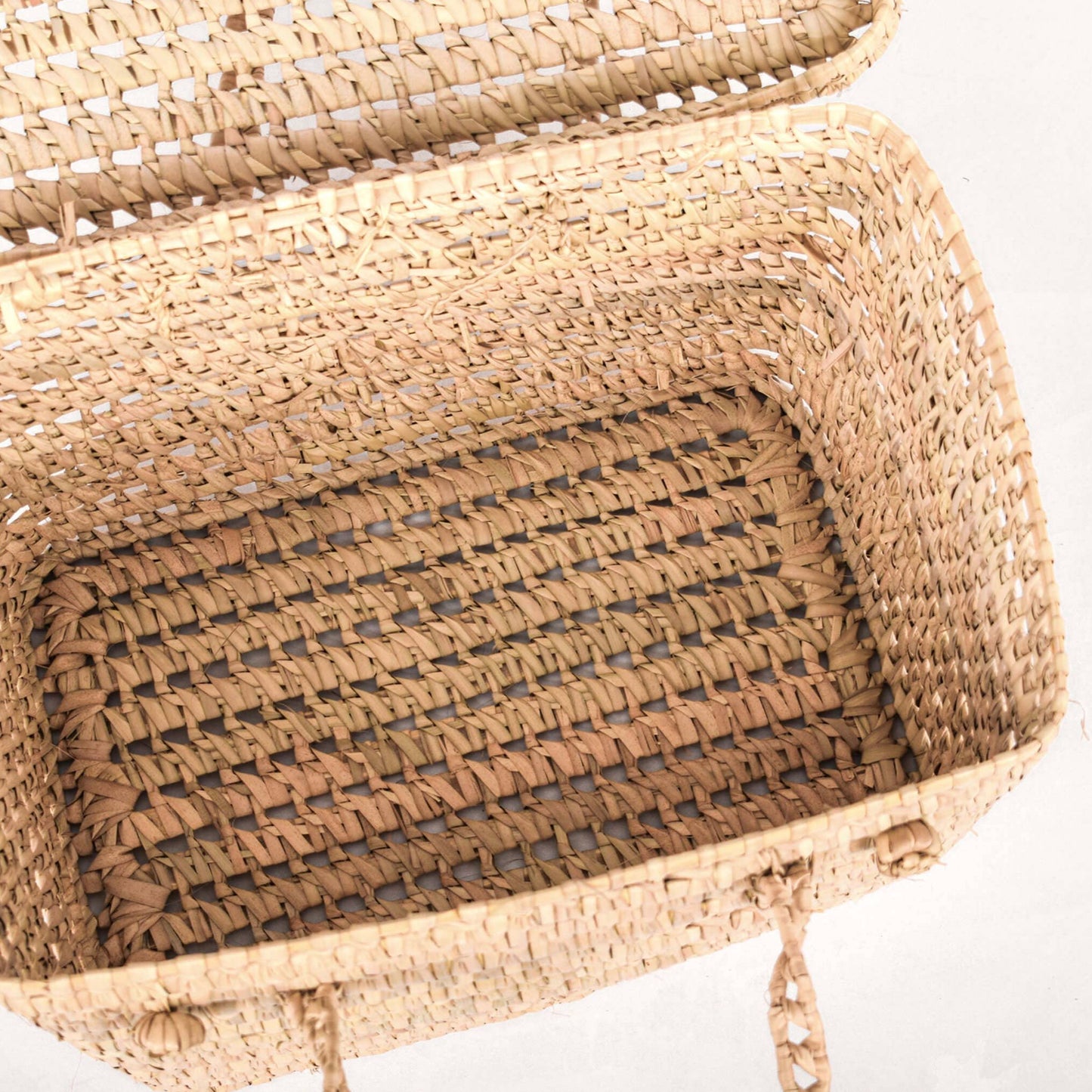 Straw Toy Storage Basket