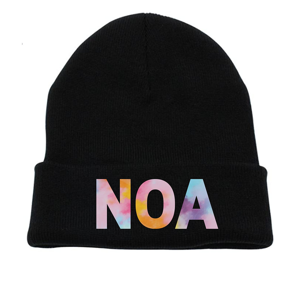 Watercolor Tie Dye Beanie