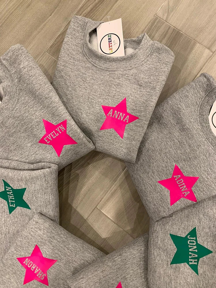 Star Decal Sweatshirt | Youth