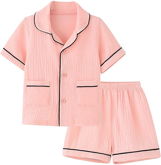 Long Sleeve Button Down Pajamas | Kids