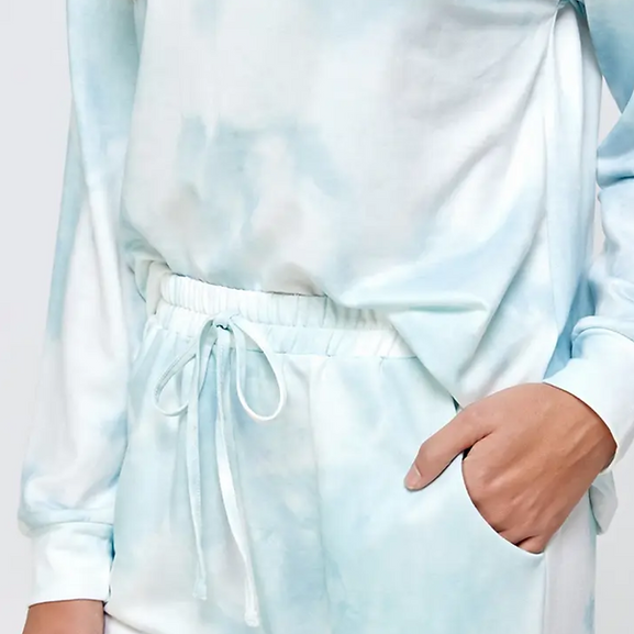 Cloudy Tie Dye Pajama Set | Adult