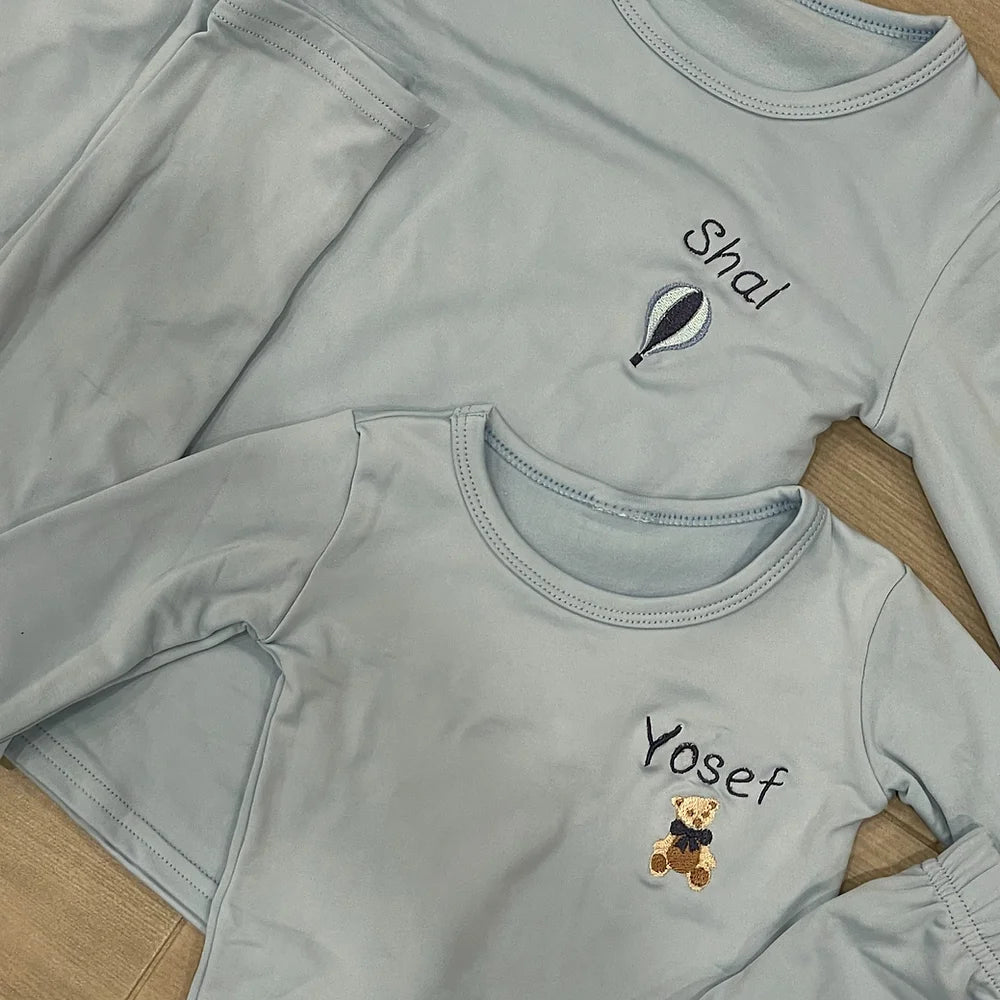 Solid Thermal Pajamas | Kids