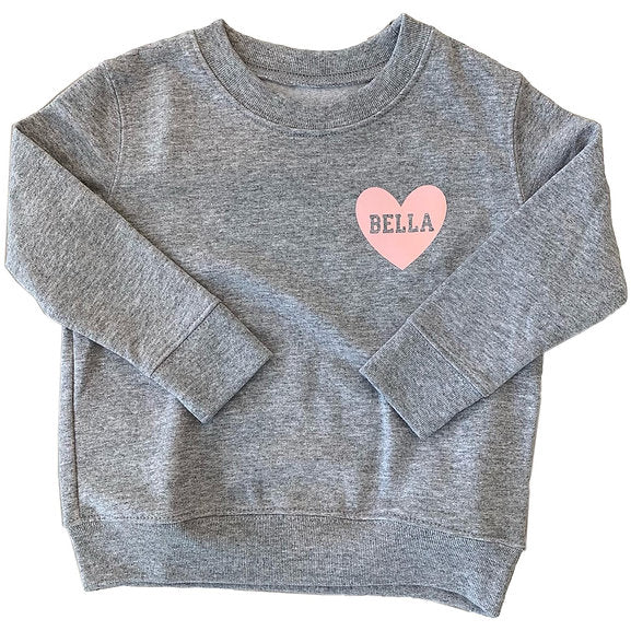 Heart Decal Sweatshirt | Youth