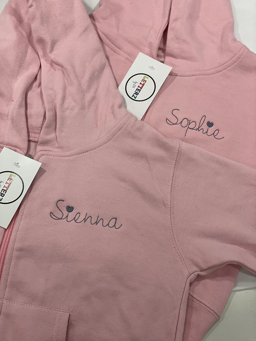 Embroidered Zip-Ups | Toddler and Youth