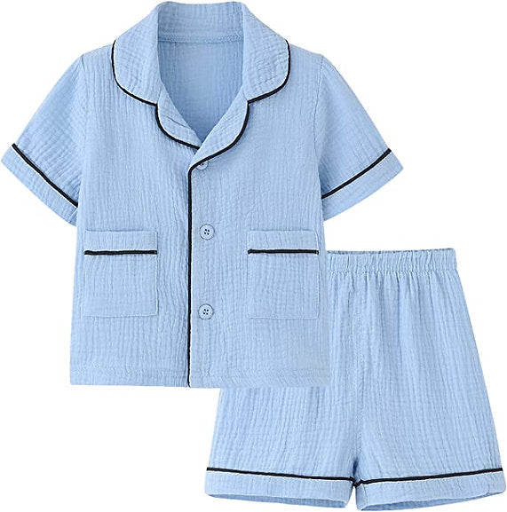 Long Sleeve Button Down Pajamas | Kids