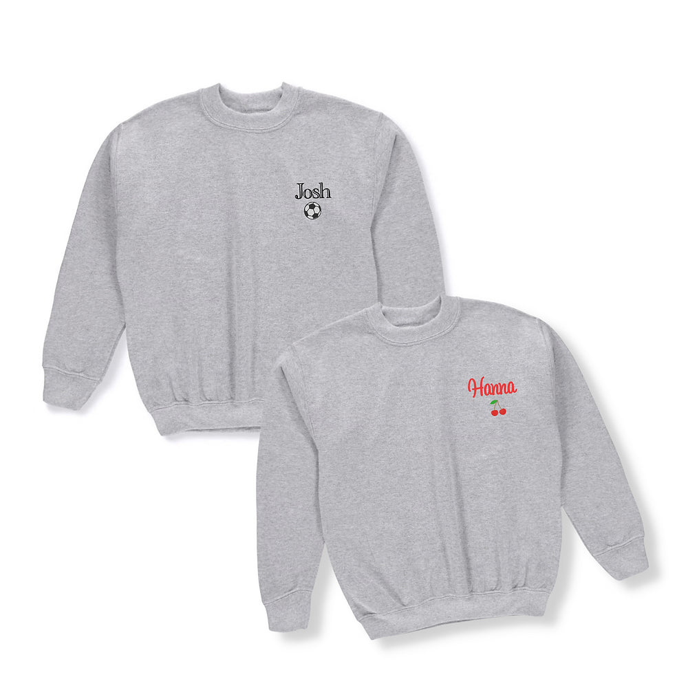 Embroidered Crewneck | Toddler and Youth