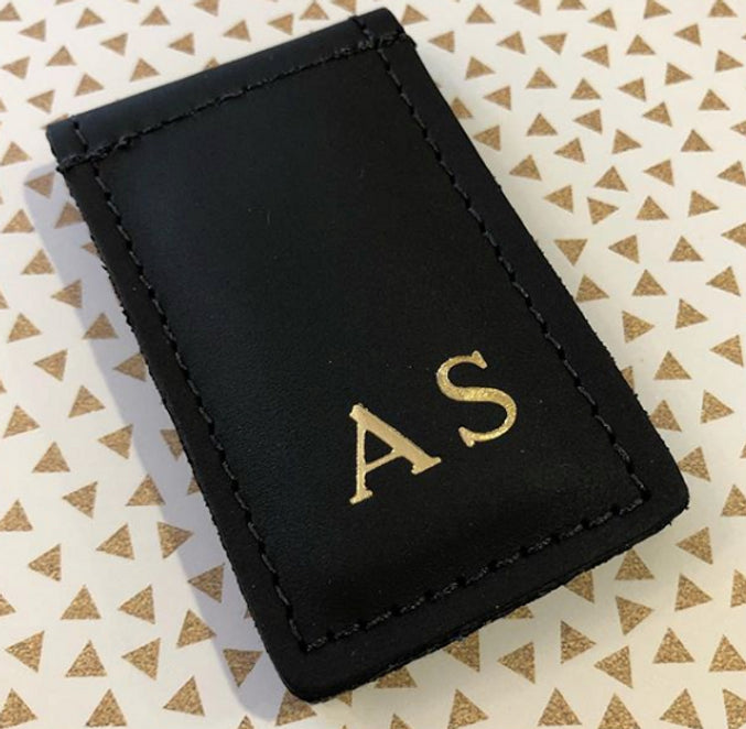 Leather Money Clip