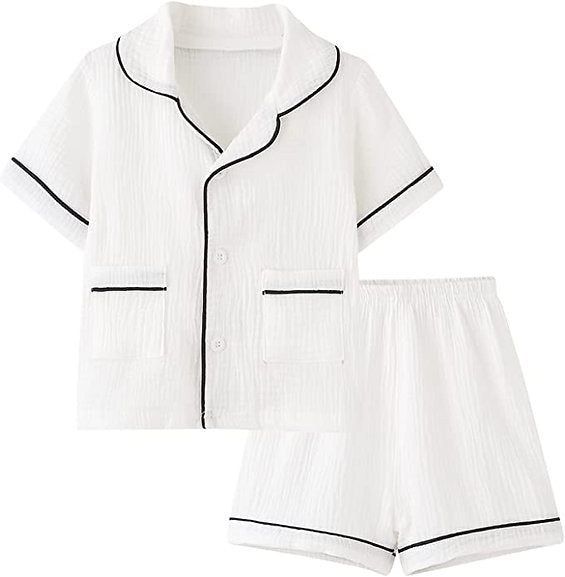 Long Sleeve Button Down Pajamas | Kids