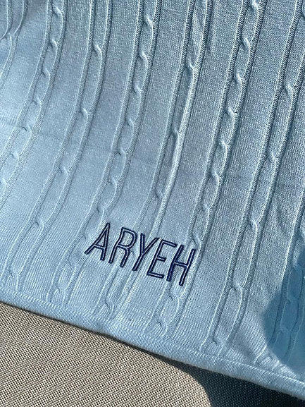 Cable Knit Blanket | The Asher Collection