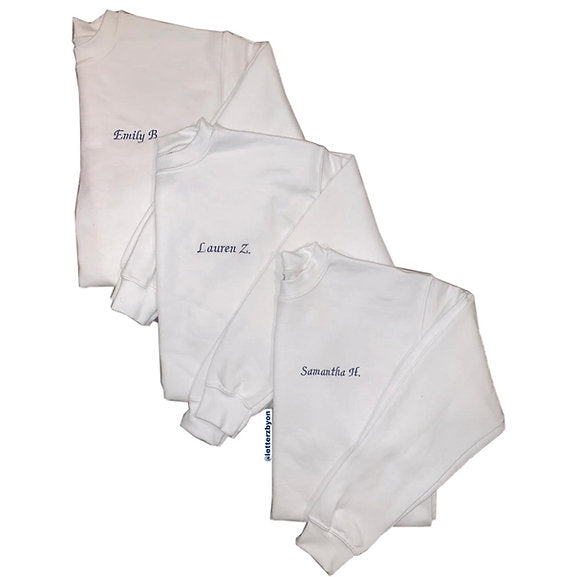 Embroidered Crewneck | Adult