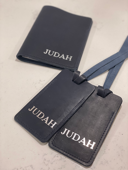 Leather Travel Set