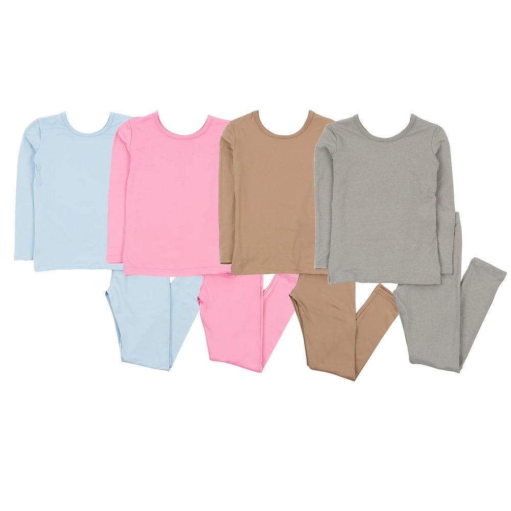 Solid Thermal Pajamas | Kids
