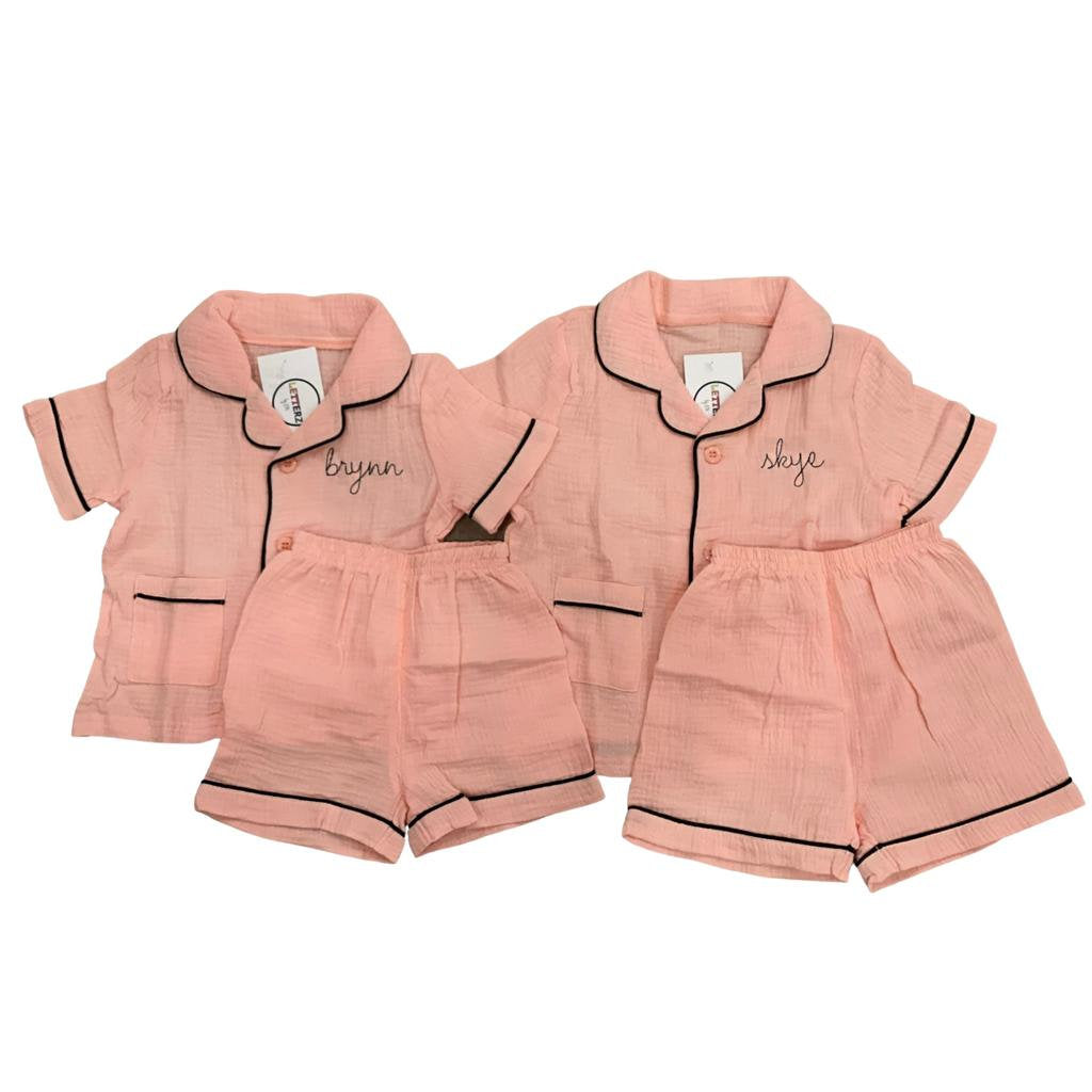 Long Sleeve Button Down Pajamas | Kids