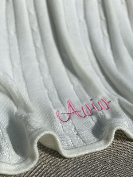 Cable Knit Blanket | The Asher Collection