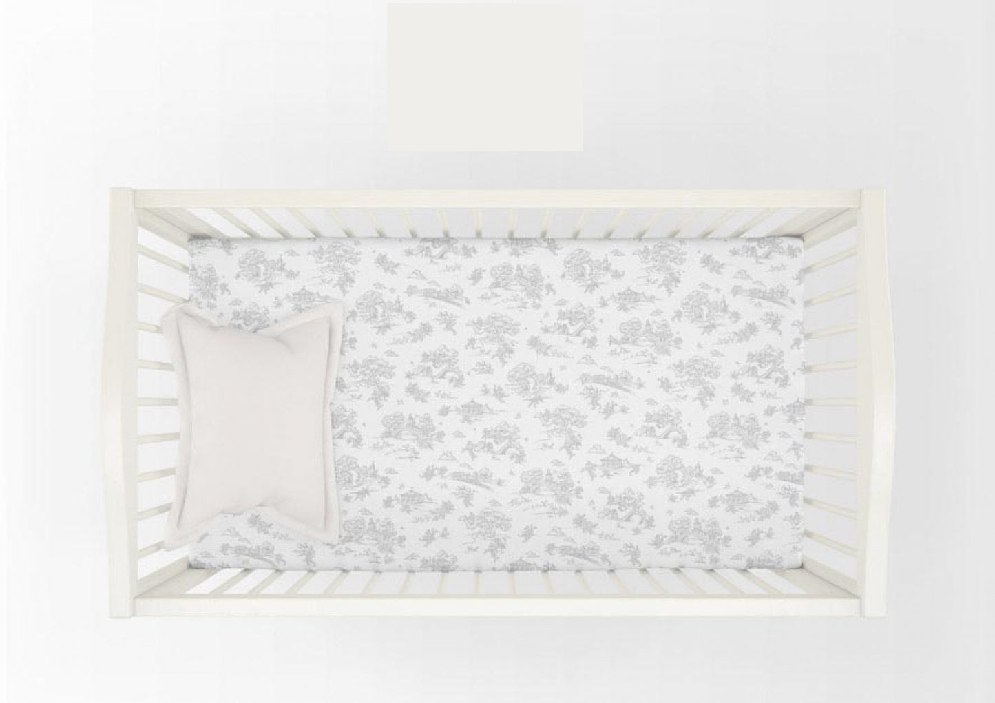 Toile Crib Sheet | The Miri Collection