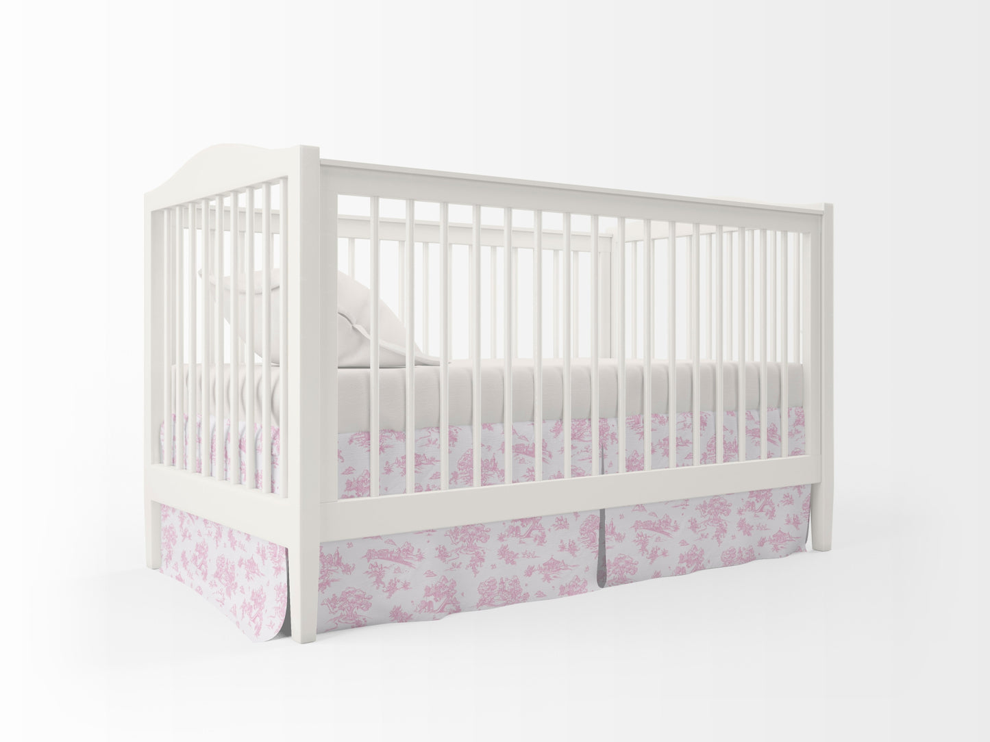 Toile Crib Skirt | The Miri Collection