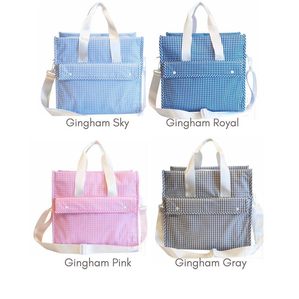 Gingham Diaper Bag | The Aliza Collection