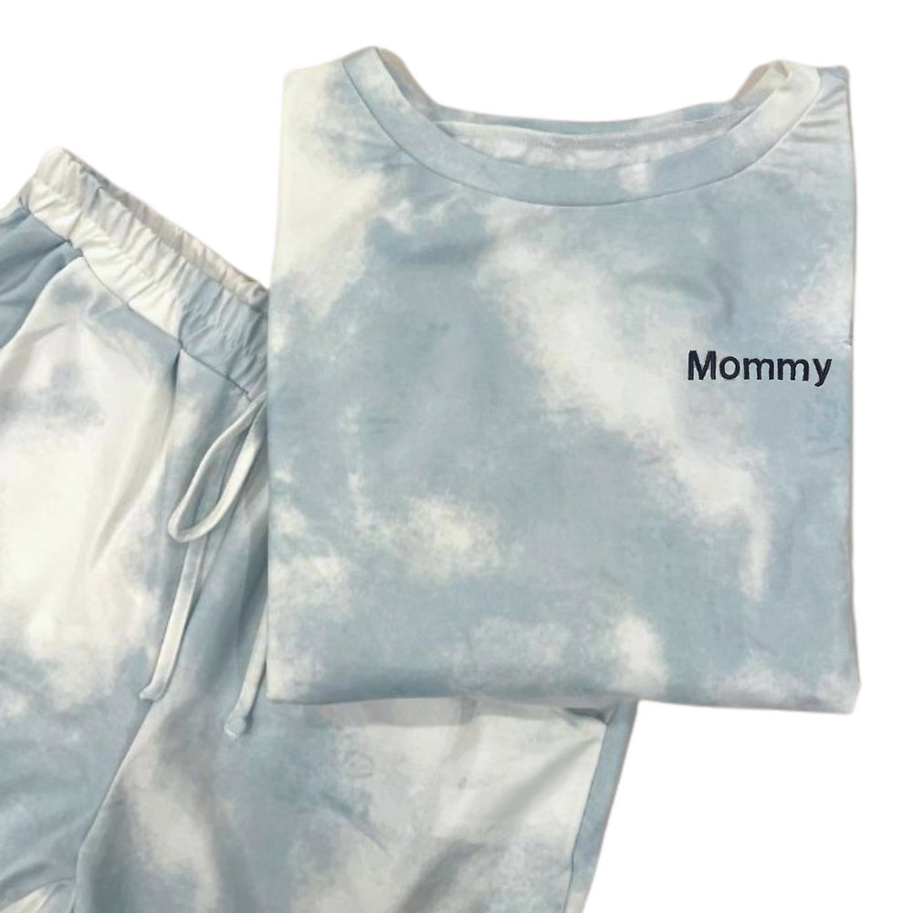 Cloudy Tie Dye Pajama Set | Adult