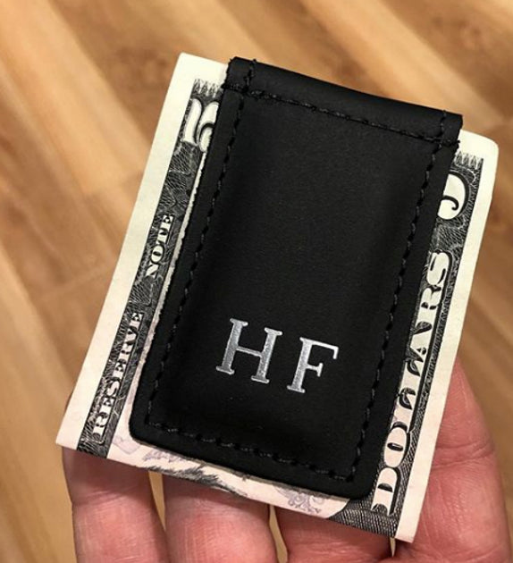 Leather Money Clip