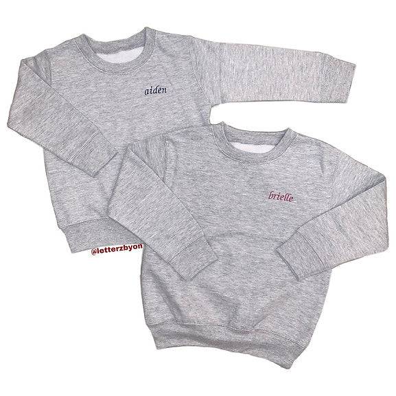 Embroidered Crewneck | Toddler and Youth