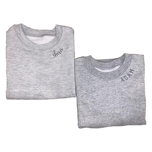 Personalized Neckline Sweatshirt | Toddler and Youth