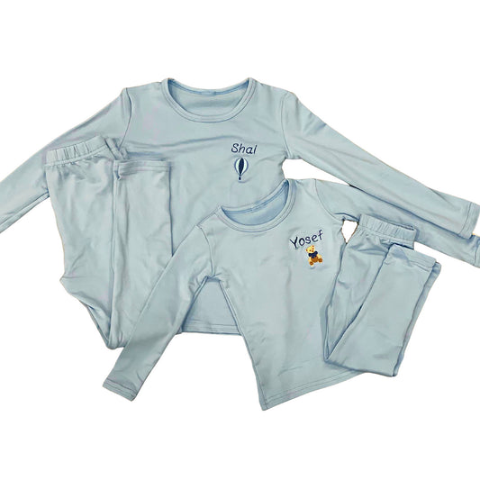 Solid Thermal Pajamas | Kids