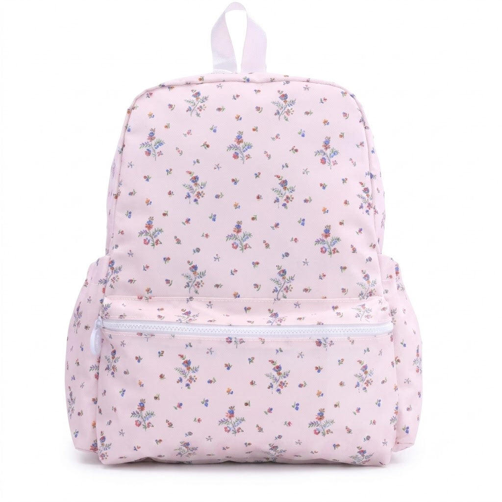 The Aliza personalized kids backpack in Blooming print.