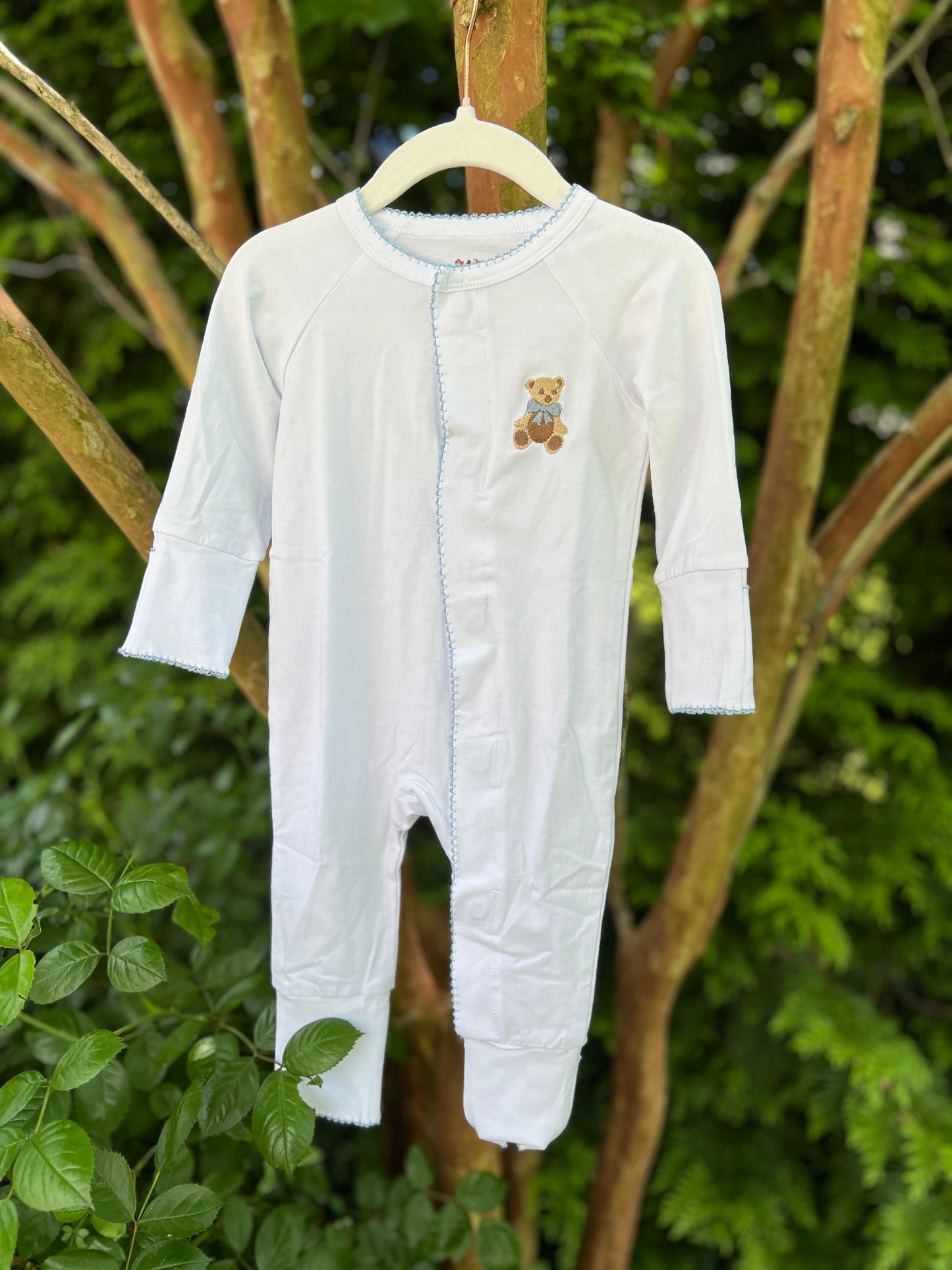 Picot Trim Magnetic Onesie | The Asher Collection