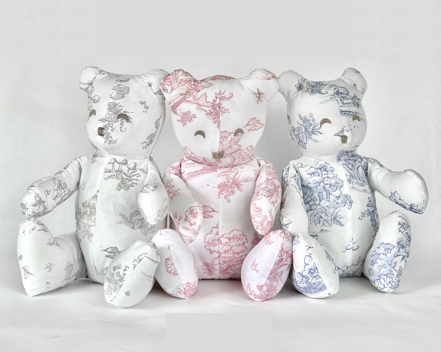 Toile Teddy Bear| The Miri Collection