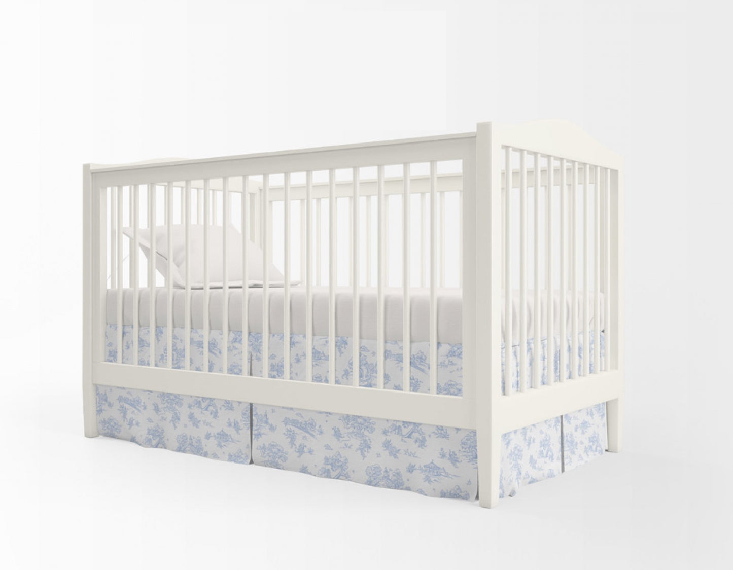 Toile Crib Skirt | The Miri Collection