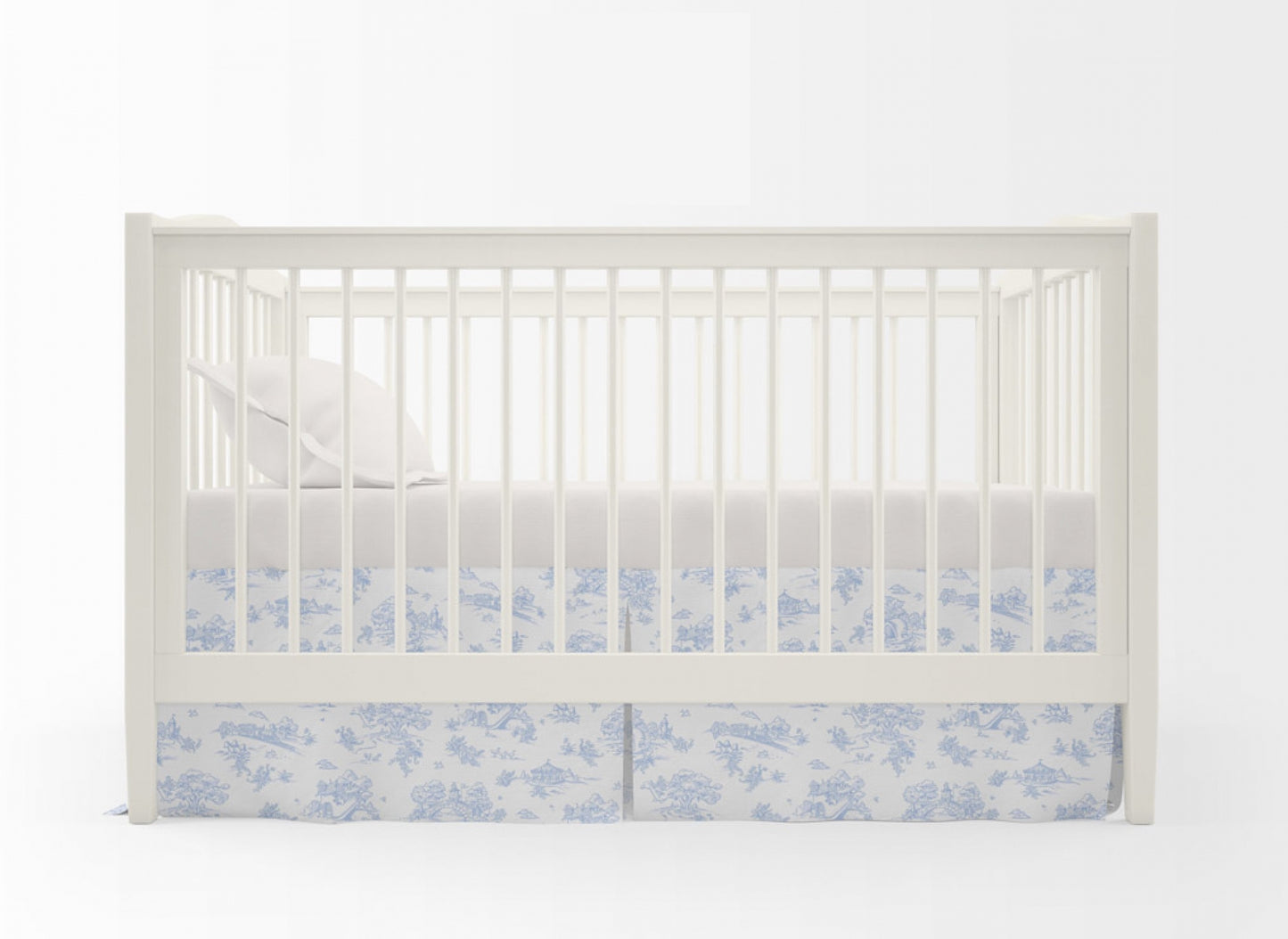 Toile Crib Skirt | The Miri Collection