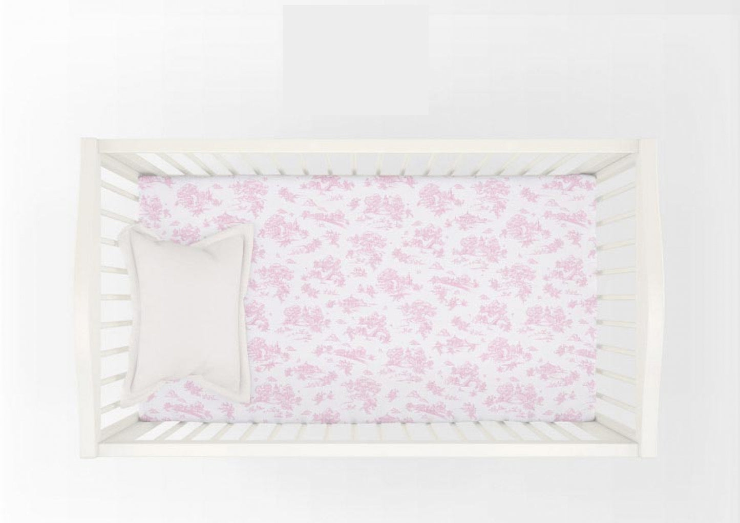 Toile Crib Sheet | The Miri Collection